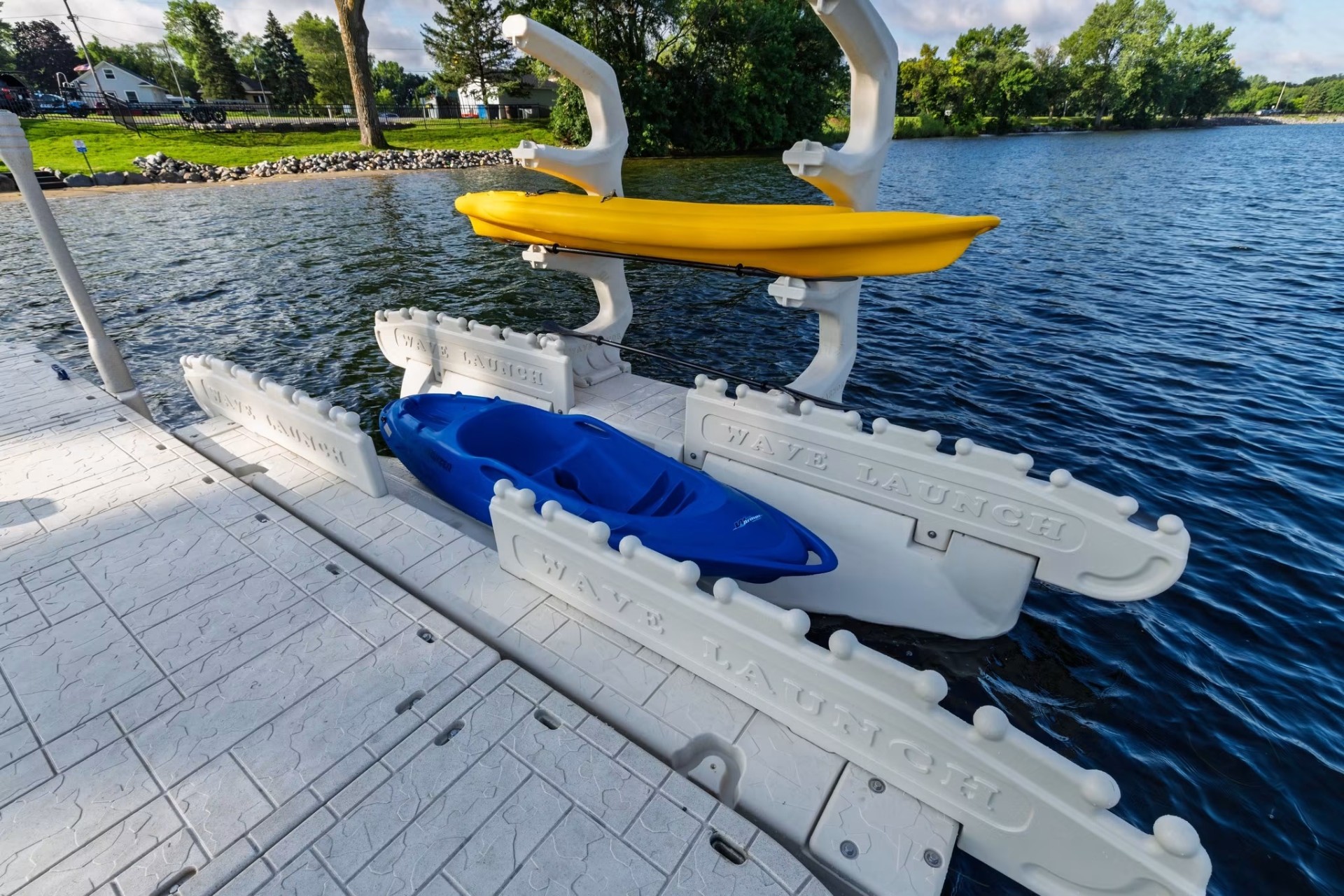 Wave Armor Kayak Rack Floating Kayak Launches in Florida | Kayak Launch Dock Systems