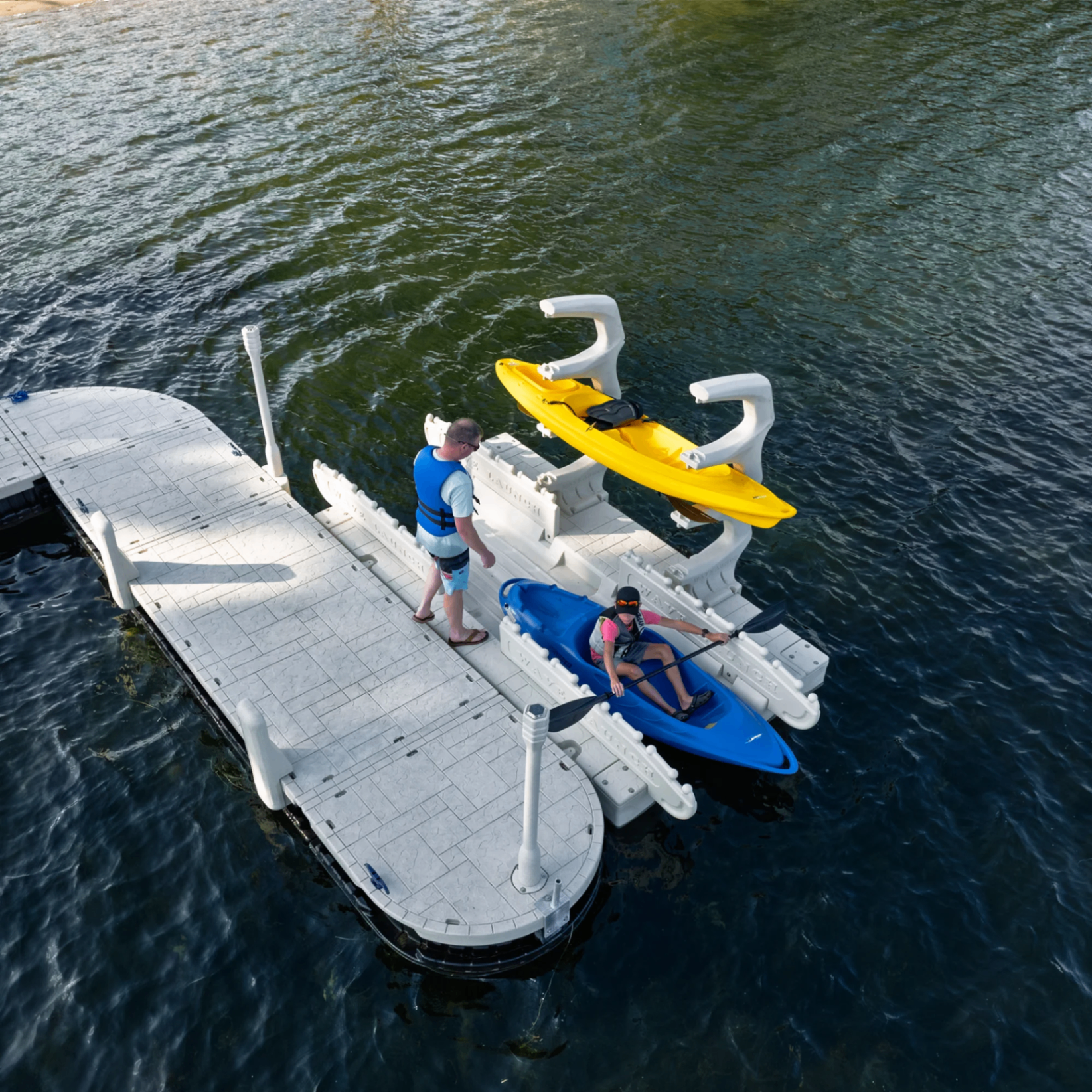 Wave Armor Kayak Rack Floating Kayak Launches in Florida | Kayak Launch Dock Systems
