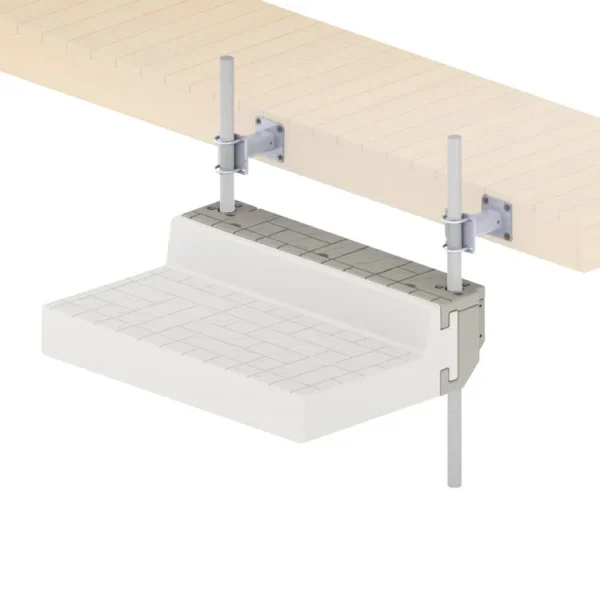 Lowered Deck to Fixed Dock Attachment Kit